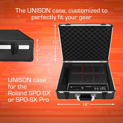 Vista 5 de ANALOG CASES Funda SPD-SX/SPD-SX Pro - Funda rígida UNISON ultraligera Ultra-Lightweight and Durable Aluminum Case, Die-Cut Foam Padded