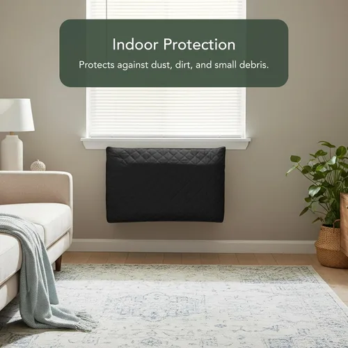 Vista 3 de Covermates Cubierta de aire acondicionado para interiores, resistente a la intemperie, cubierta acolchada para unidad de aire acondicionado