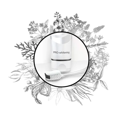 Vista 4 de Dentissimo Premium - Pasta de dientes para cuidado bucal Pro-Whitening Formula, 2.5 fl oz/2.5 onzas líquidas