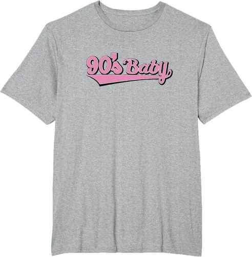 Vista 38 de 90s Baby Nostalgia Camiseta retro rosa con diseño estético, Blanco