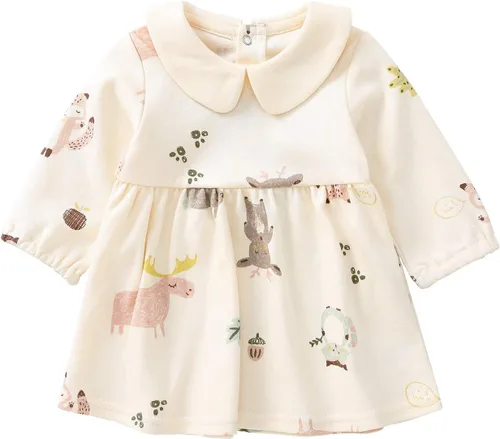 Vista 126 de pureborn Vestido de bebé niña 0-24 meses