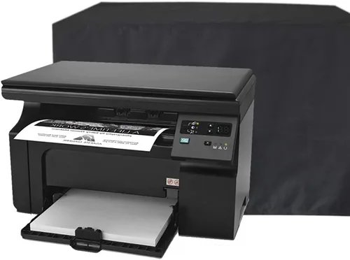 Vista 9 de Cubierta antipolvo para impresora Brother MFC-7360DW - Impermeable, antiestática, tela resistente, negro, 16.9" x 16.9" x 12.6