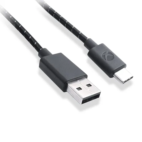 Vista 4 de HUYUN Cable de carga USB tipo C trenzado duradero de 8.9 ft de 9 pies compatible con Xbox One Elite Series 2 Controller Switch Pro PS5