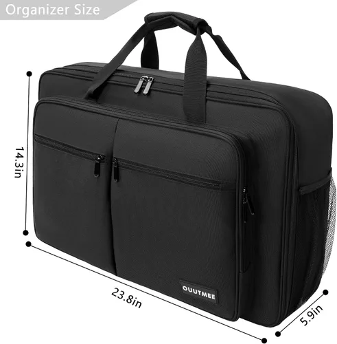 Vista 5 de Funda de transporte para estufa de campamento compatible con estufa de campamento Coleman de 2 quemadores, bolsa de almacenamiento impermeable