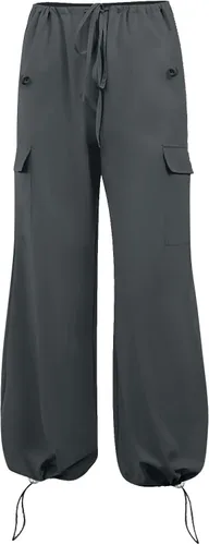 Vista 6 de Pantalones deportivos de algodón ligero y suave para mujer, cintura alta, para entrenamiento, yoga, pantalones deportivos con bolsillos