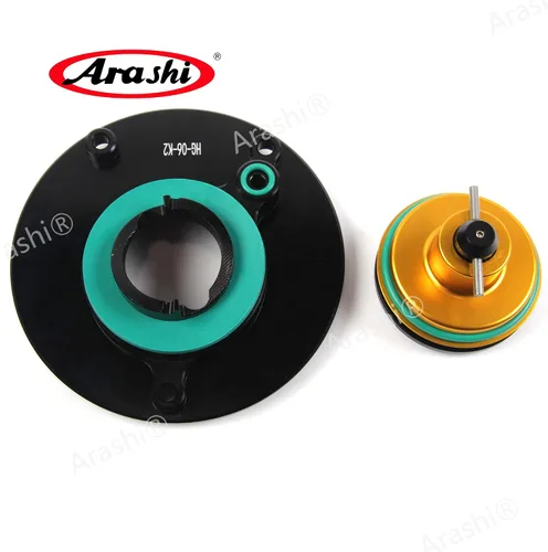 Vista 4 de Arashi Tapa de tanque de combustible CNC sin llave para Kawasaki Ninja 400 R/Ninja 650R ER6F ER6N / Vulcan 650 S / Z125 / Z650 / Z750 / Z750R