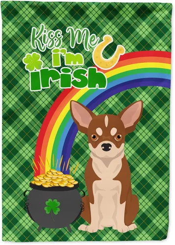 Vista 7 de Caroline's Treasures WDK4731GF - Bandera decorativa para jardín del día de San Patricio, color negro y tostado, Airedale Terrier, para jardín