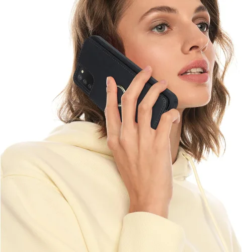 Vista 6 de Lipvina Funda para Samsung Galaxy A03s con tarjetero, Galaxy A03s Funda tipo cartera para mujer, tarjetero de crédito, soporte de anillo, fundas