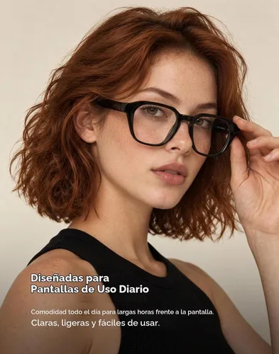 Vista 2 de TIJN Gafas de Bloqueo de Luz Azul para Mujeres y Hombres Marco Rectangular TR90 y Estilo Elegante Preppy Gafas de Pantalla de Computadora Negro
