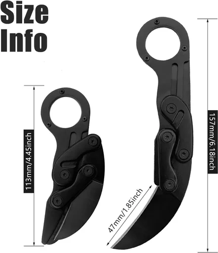 Vista 5 de Cuchillo de supervivencia al aire libre, mini, para camping, con mango de acero inoxidable, multifunción, táctico, para exteriores, herramientas