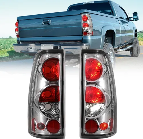 Vista 9 de Luces traseras Winjet para [1999 2000 2001 2002 2003 2004 2005 2006 Chevy Silverado 1500 2500 3500] [1999-2003 GMC Sierra] Juego de luces traseras