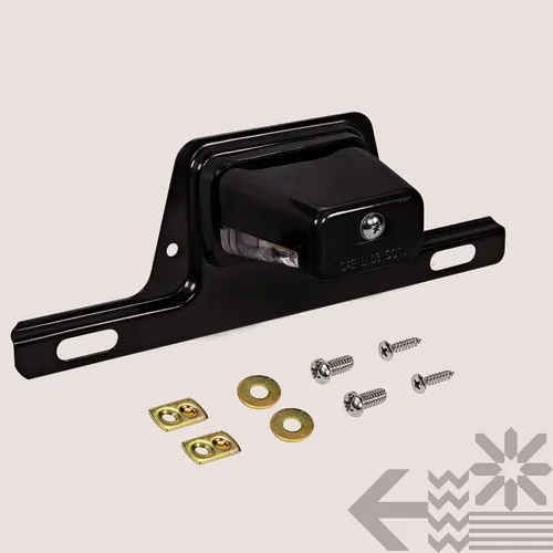 Vista 8 de True Mods - Luz LED negra para placa de matrícula para remolque de barco [montaje de soporte de acero] [DOT FMVSS 108] [SAE L] 12 V CC impermeable
