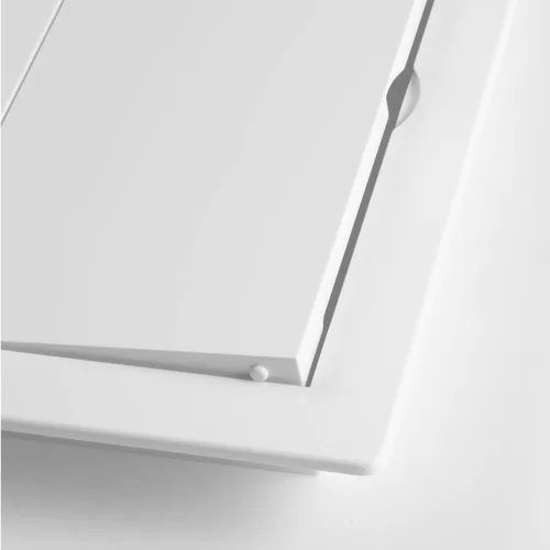 Vista 3 de Awenta Panel de acceso de 4 x 4 pulgadas para paneles de yeso/puerta de acceso de pared de plástico ABS blanco con tapa de solapa/escotilla