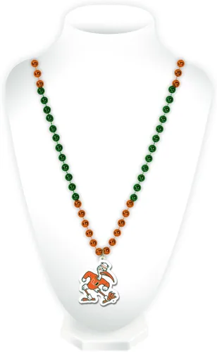 Vista 5 de Rico Industries NCAA Fan Shop - Cuentas estilo Mardi Gras con logotipo del equipo 3-Color del