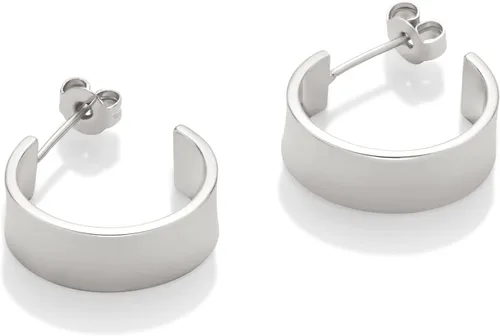 Vista 3 de Tienda Essentials 14K Plated Square Edge Hoop 18mm
