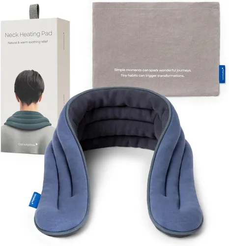 Vista 9 de Ostrichpillow - Envoltura para el cuello con calefacción para microondas, terapia suave de calor y frío