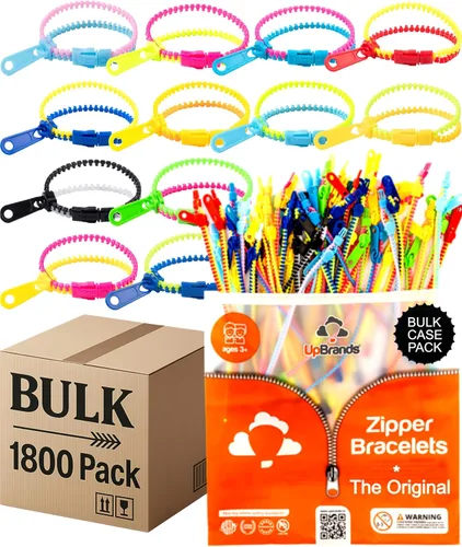 Vista 15 de UpBrands Caja a granel de 720 huevos de Pascua prellenados con pulseras de cremallera de juguete para ansiedad, suministros de caza de huevos