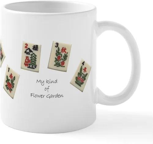 Vista 65 de CafePress Mahjong Mugs - Taza de café de cerámica de 11 oz (11.0 fl oz)