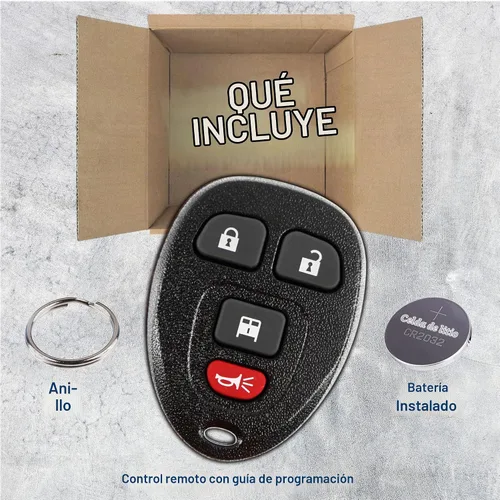 Vista 3 de KeylessOption Llavero de repuesto para Chevrolet Express GMC Savana 2007, 2008, 2009, 2010, 2011, 2012, 2013, 2014-2024, control remoto de entrada