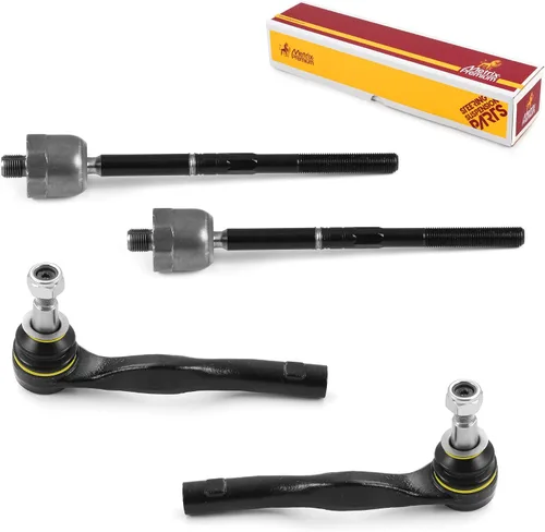 Vista 72 de Metrix Premium Chassis Parts - Kit de 4 piezas de extremos de barra de acoplamiento frontal exterior e interior compatible con Nissan Pathfinder
