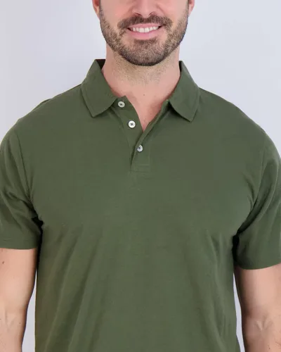 Vista 14 de Real Essentials Paquete de 3: Polo de manga corta de algodón para hombre, de secado rápido, transpirable, (disponible en tallas grandes y altas)