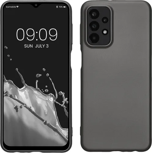 Vista 100 de kwmobile Funda compatible con Samsung Galaxy A12 - Funda protectora de silicona TPU suave y delgada - Azul Báltico