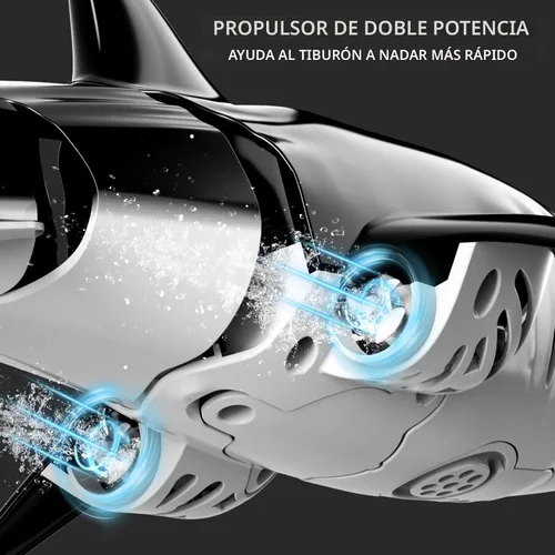 Vista 3 de Bennol Juguetes de tiburón a control remoto 2.4Ghz para niños y niños, escala 1:18 de alta simulación para piscina, tiburones eléctricos RC