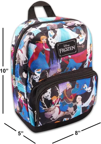 Vista 3 de Disney Frozen Mini mochila para mujer lona Disney Frozen bolsa de hombro para adultos adolescentes