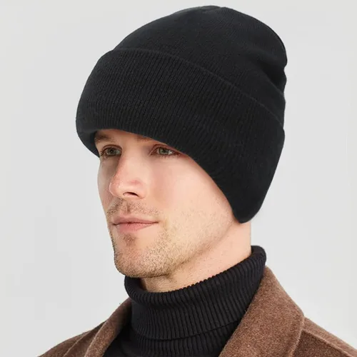 Vista 8 de Urban Virgin Paquete de 4 sombreros de invierno para mujer, suaves y elásticos, de punto, para hombre, lindo sombrero con forro polar