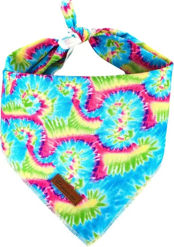 Vista 37 de Bandana de verano para mascotas - Bufanda triangular de rejilla de algodón cómoda para cachorros, pañuelo lavable para perros o gatos, niños
