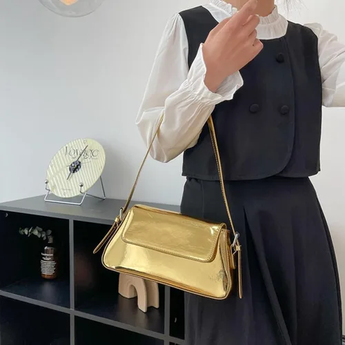 Vista 4 de NAARIIAN Bolso de noche para mujer de los años 90, Y2k, espejo, PU, bolso de mano, bolso de mano, bolso de fiesta, bolso de embrague, bolsos cruzados