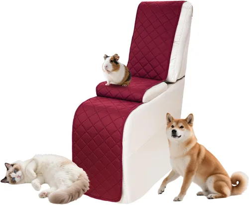 Vista 115 de Fundas impermeables para sofá reclinable seccional en forma de L, 7 piezas, antideslizantes, lavables, juego de fundas reclinables para mascotas