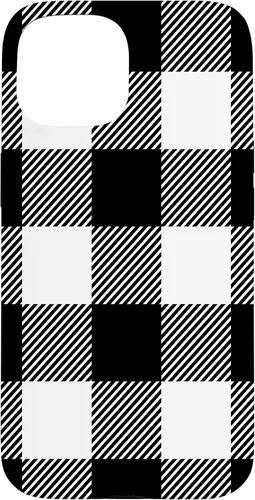Vista 6 de Buffalo Plaid Black White Phone Case for iPhone 17