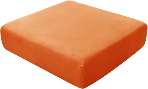 Vista 18 de Fundas de cojín de terciopelo, funda de cojín elástica para sofá, fundas de cojín individuales para silla, sofá biplaza, protector de muebles, Beige