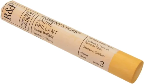Vista 95 de R&F Handmade Paints - Pigmento profesional al óleo en barra, naranja lizarina, 6.4 fl oz