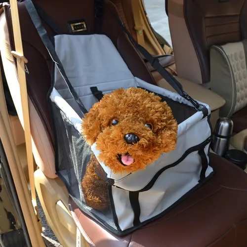 Vista 6 de suyi Bolsa de transporte portátil impermeable y transpirable para asiento de automóvil para mascotas, protector de automóvil, protector