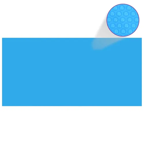 Vista 3 de Tidyard Cubierta rectangular de 177 x 87 pulgadas para piscina sobre el suelo y polietileno ligero y fácil de instalar, azul
