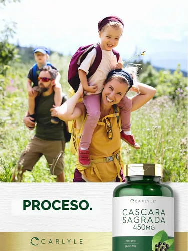 Vista 7 de Carlyle Cápsulas de Cascara Sagrada 450 mg 250 unidades Suplemento