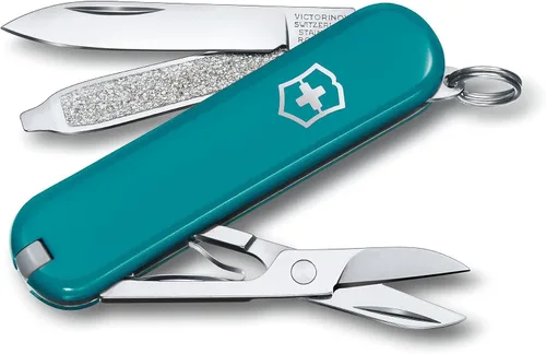 Vista 16 de Victorinox Classic SD Swiss Army – Navaja suiza de bolsillo, compacta, 7 funciones, navaja de bolsillo fabricada en Suiza con hoja pequeña Parque