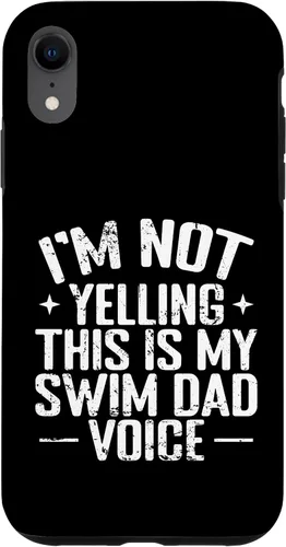 Vista 25 de Swim Dad Voice Funny Sports Parent Case for iPhone 16