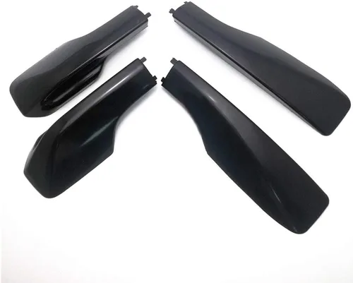 Vista 8 de Cubierta para patas de portaequipajes para portaequipajes, cubierta de protección de extremo de riel de la barra, repuesto negro para RAV4 RAV 4