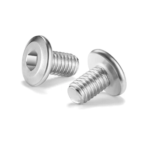 Vista 26 de 20 tornillos hexagonales de cabeza plana M5 x 0.236 in, acero inoxidable 304 18-8, rosca completa (con llave hexagonal)