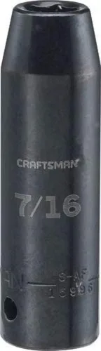 Vista 5 de CRAFTSMAN Llave de carraca de impacto profundo, SAE, de 1/2 pulgada de transmisión, 1 pulgada (CMMT15984)