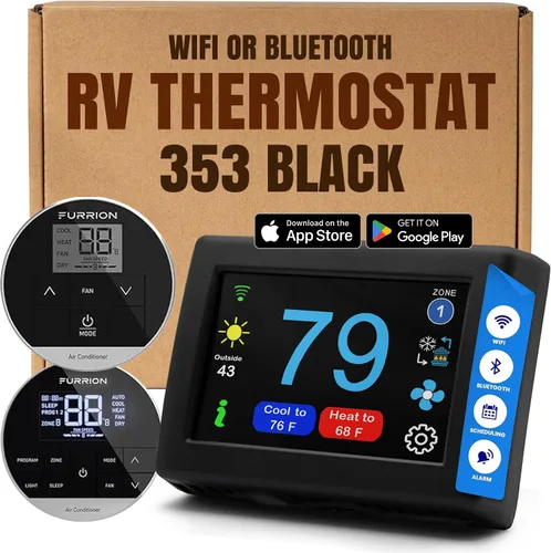 Vista 27 de MICRO-AIR EasyTouch - Termostato digital de repuesto para autocaravana, programable y confiable, habilitado para WiFi y Bluetooth, termostato