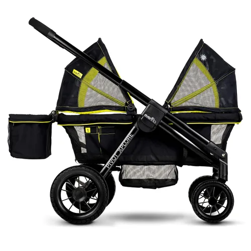 Vista 13 de Evenflo Pivot Xplore Cochecito estilo carrito todoterreno (Gris Aventurero)
