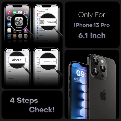 Vista 837 de TOCOL Funda magnética 3 en 1 para iPhone 15 Pro, mejorada [protección completa de cámara] con 2 protectores de pantalla, compatible con MagSafe Gris