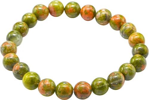Vista 636 de Amazing Gemstone Crystal Bracelet for Women Men's Gifts - Protection Healing Crystal Bracelet - 8mm Gemstone Beaded Stretchable Bracelet Pulseras