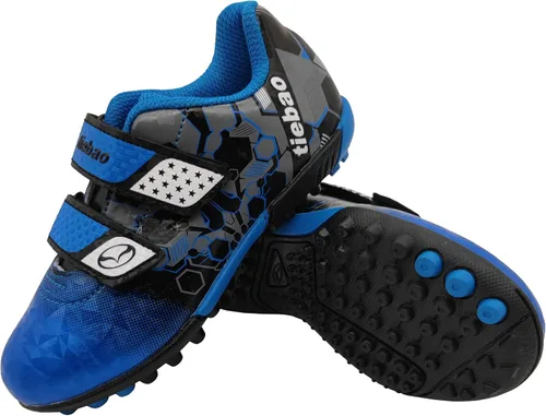 Vista 6 de Zapatos de fútbol para niños y niñas, zapatos de césped firme para deportes al aire libre (bebéniño pequeño)