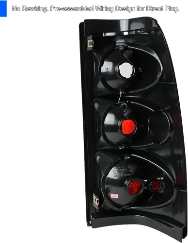 Vista 4 de Chevy Silverado 1500 2500 3500 Luces traseras., Negro