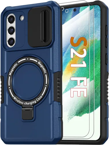 Vista 38 de Funda magnética para Samsung Galaxy Note 20 Ultra con soporte de anillo [con protector de pantalla] [Compatible con carga inalámbrica MagSafe] Funda